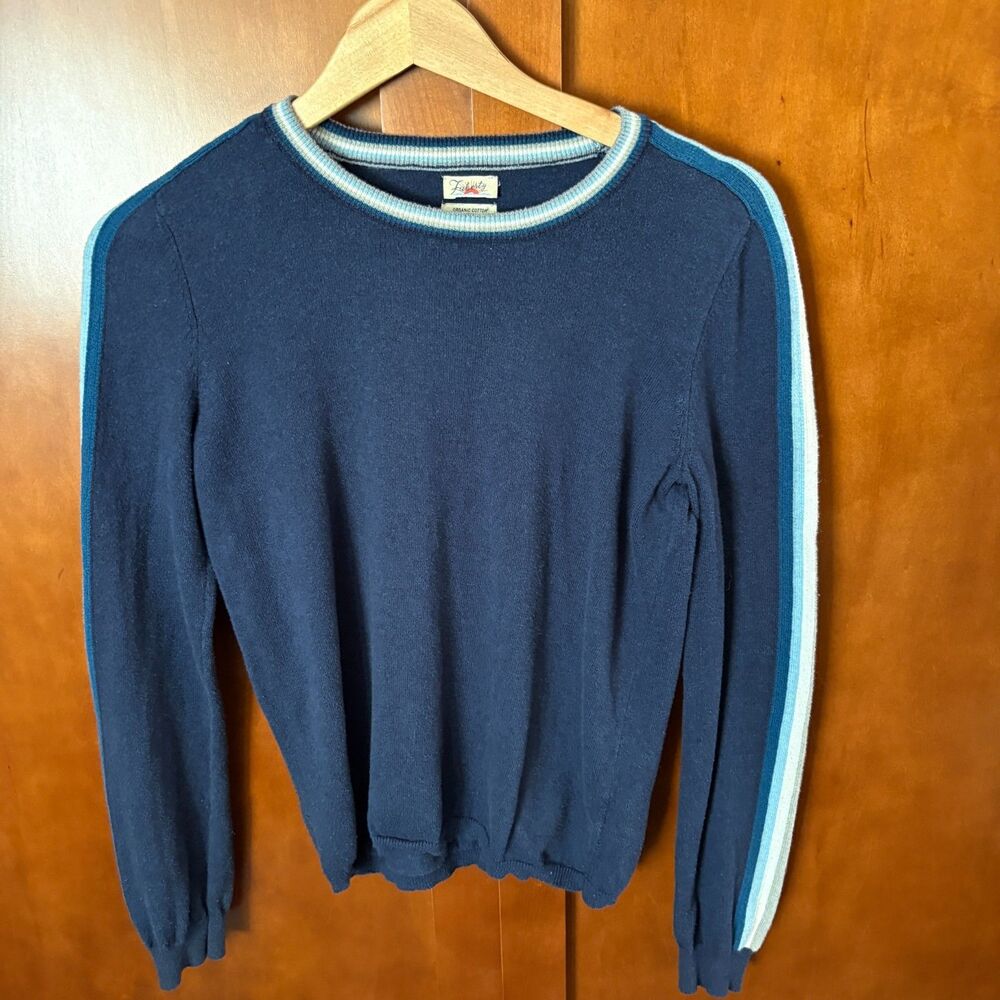 FAHERTY Blue Cozy Crewneck Sweater Womens Size Small